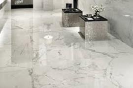 Statuario marble flooring